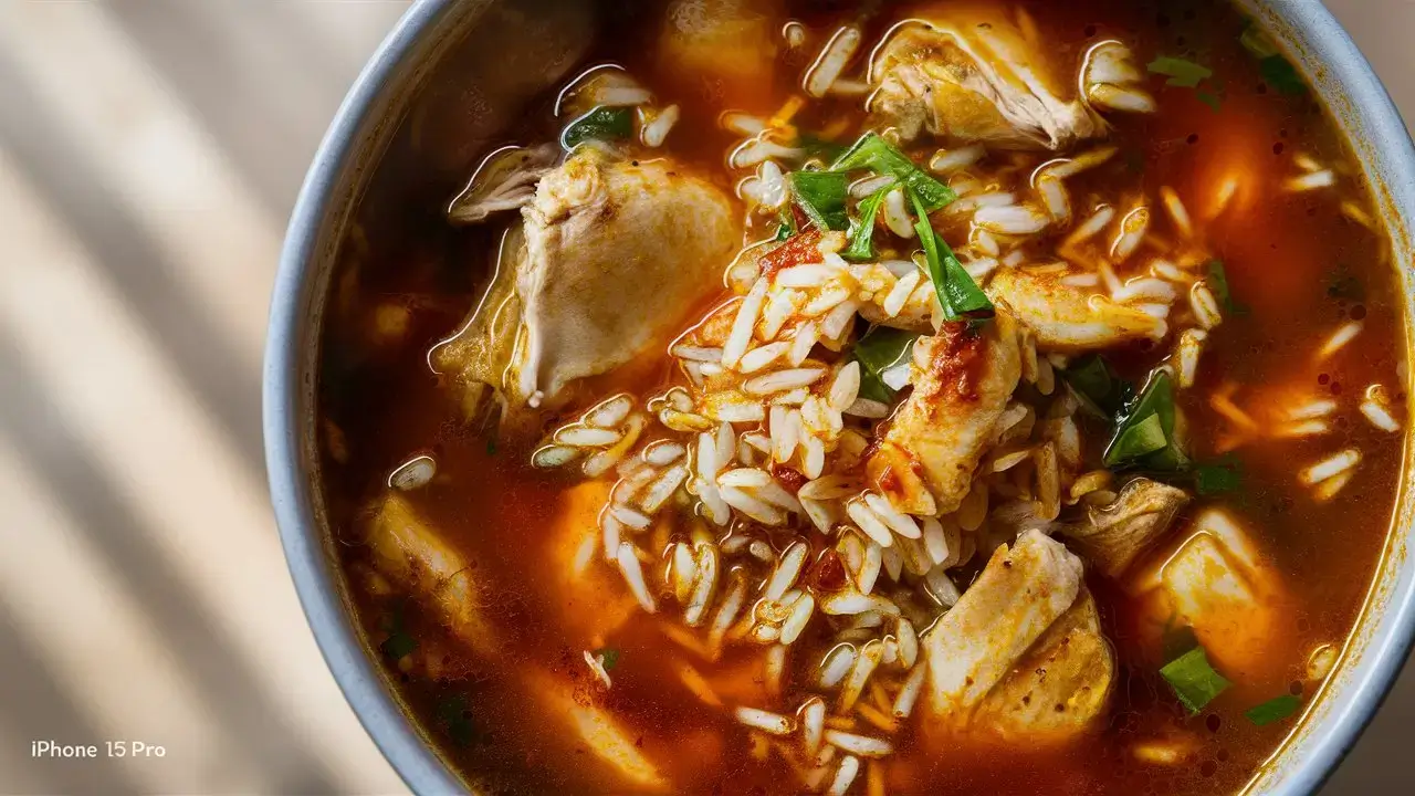 Chopt Spicy Chicken Soup with Rice recipe