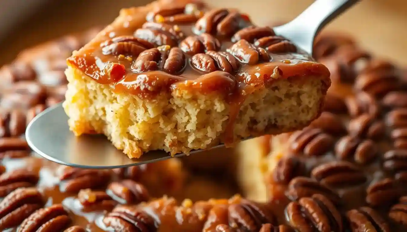 Banana Pecan Upside Down Cake Recipe