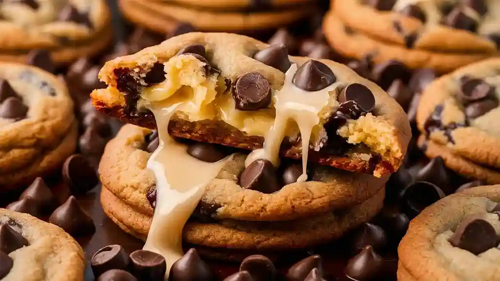 Cheesecake Stuffed Chocolate Chip Cookies Recipe