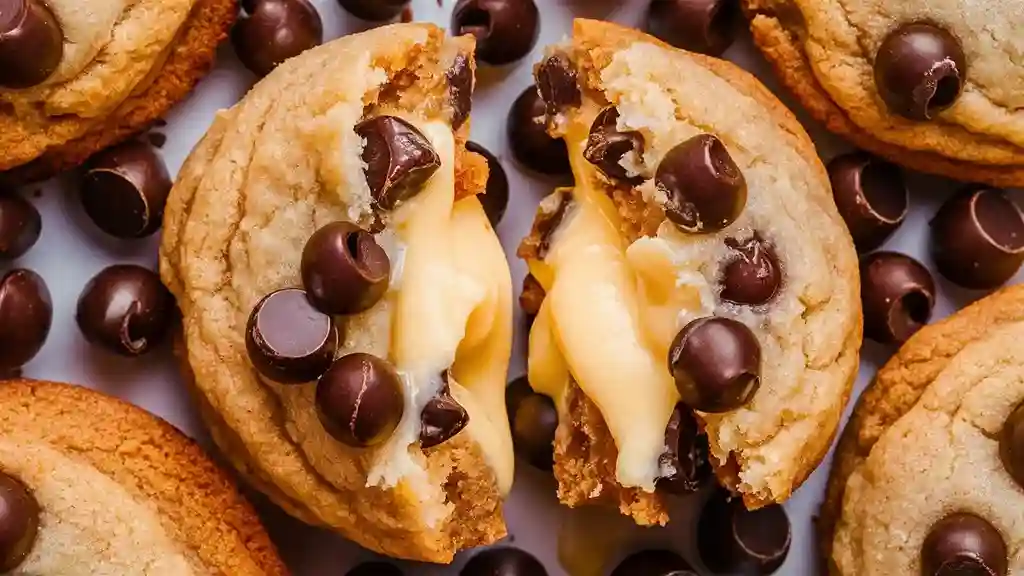 Cheesecake Stuffed Chocolate Chip Cookies