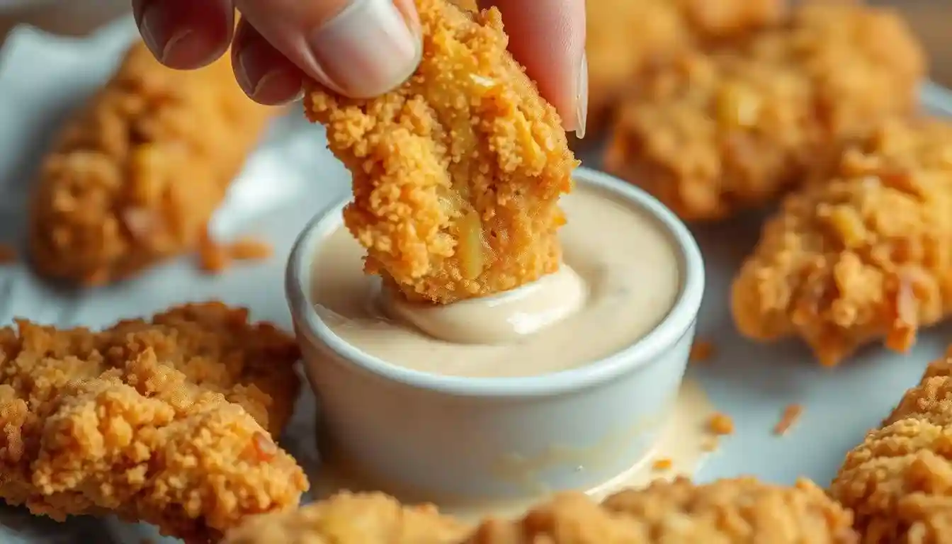 Crispy Baked Chicken Tenders with Garlic Parmesan