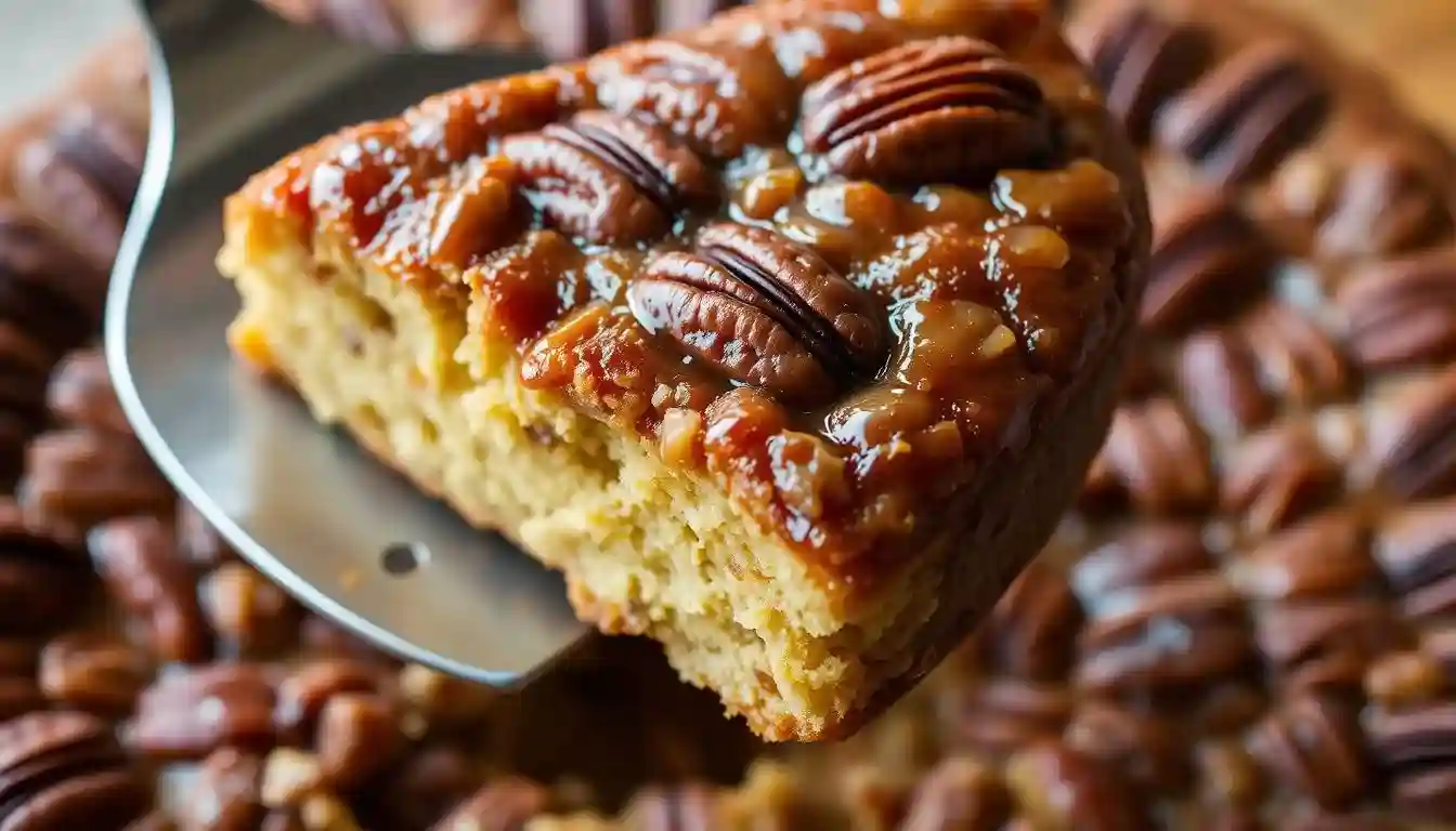 Easy Banana Pecan Upside Down Cake Recipe