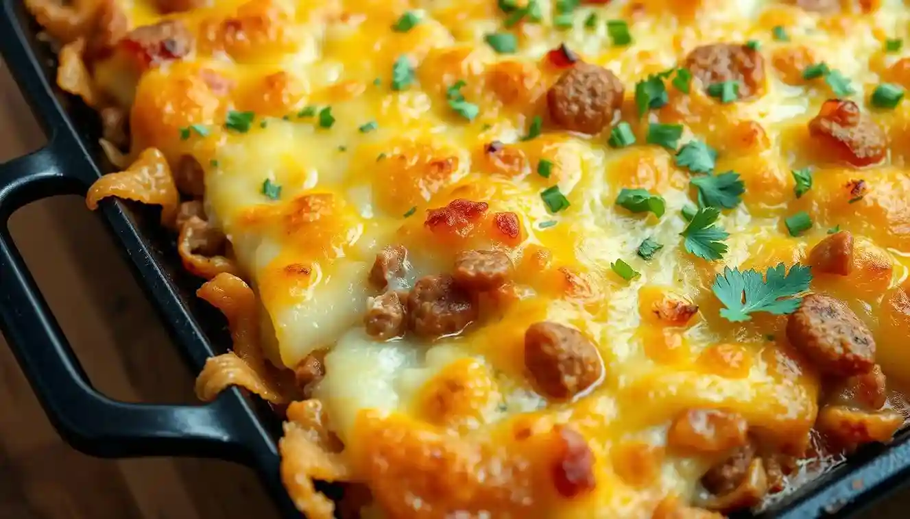 Easy Cheesy Ranch Potatoes and Sausage Recipe