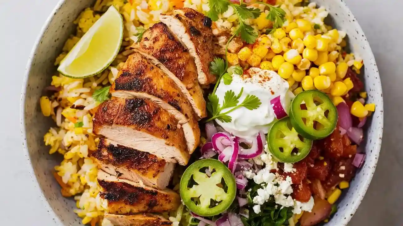 Easy Street Corn Chicken Rice Bowl Recipe