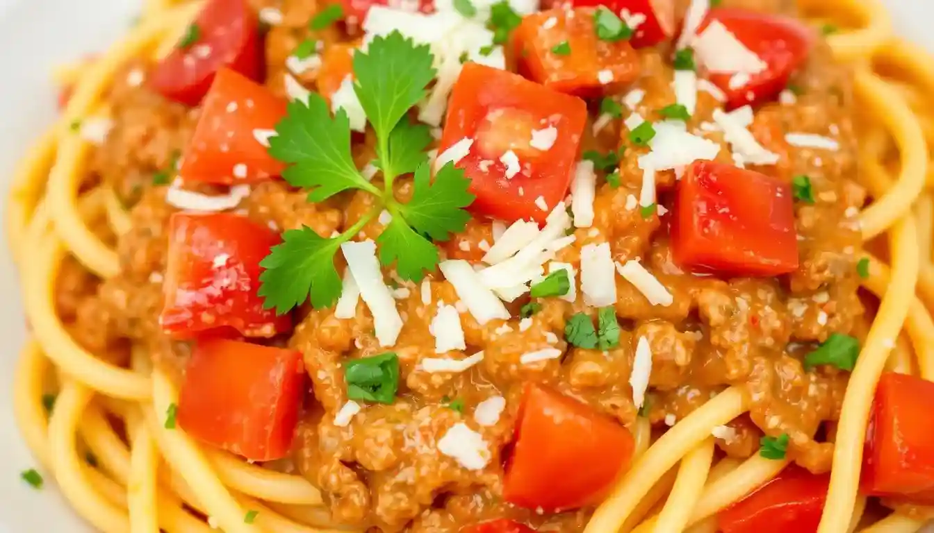 How to Make Loaded Bacon Cheeseburger Alfredo Pasta