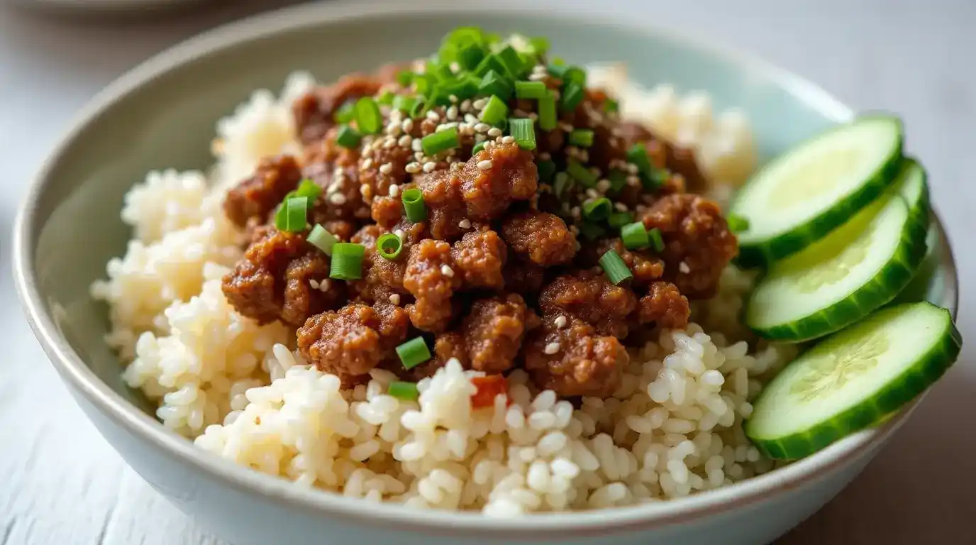 Korean Ground Beef Bowl