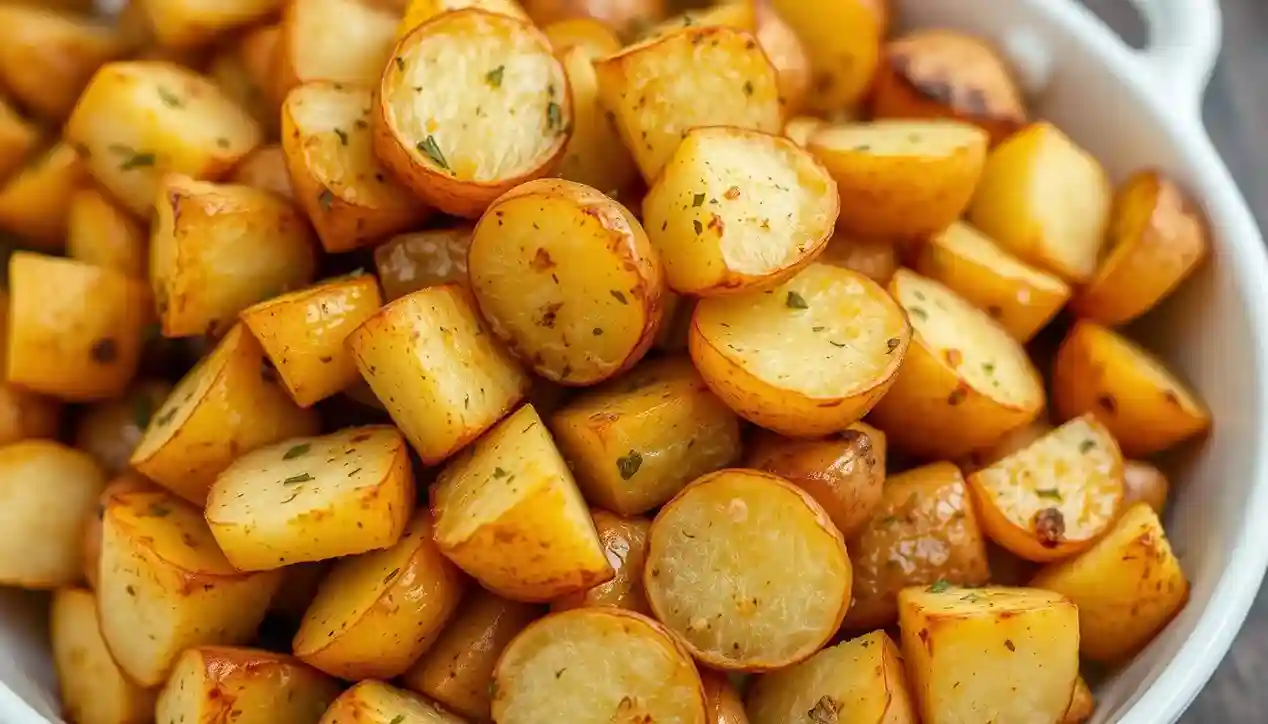 Roasted Garlic Butter Parmesan Potatoes