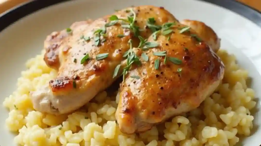 Smothered Chicken and Rice Recipe