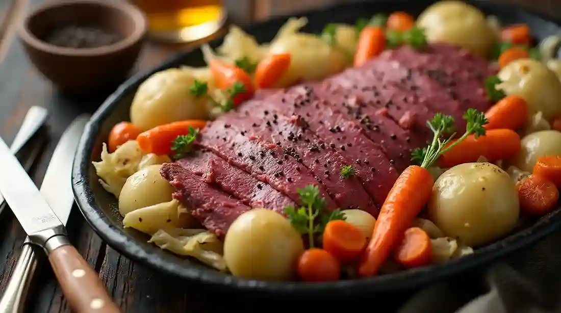 Slow Cooker Corned Beef and Cabbage